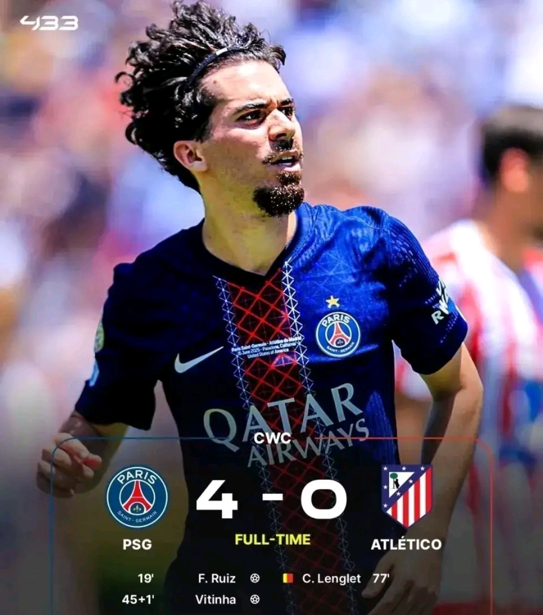 关于欧国联半决赛次回合：巴黎主场大胜尤文图斯的信息